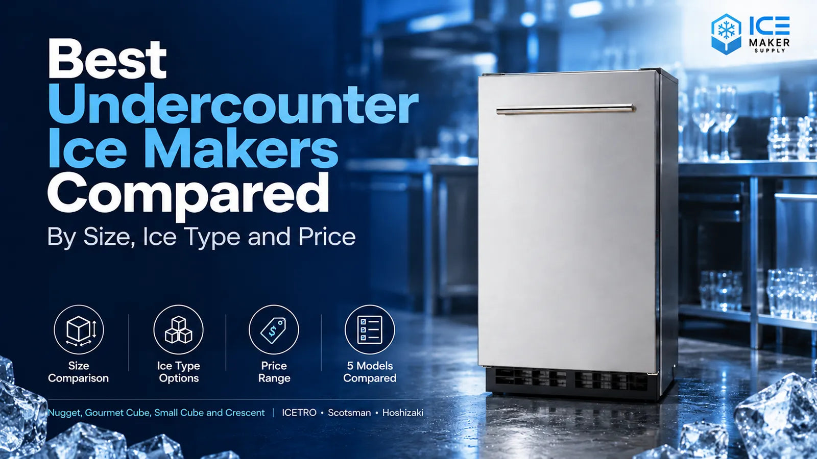 Best Undercounter Ice Makers: Size, Type & Price | Ice Maker Supply ...