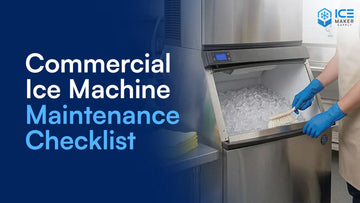 Commercial ice machine maintenance checklist overview infographic