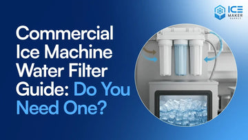 Commercial ice machine water filter system and replacement cartridge 