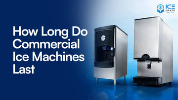 Well-maintained stainless commercial ice machine in a restaurant kitchen