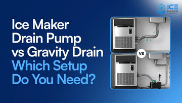 Ice maker drain pump vs gravity drain installation comparison 