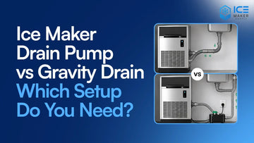Ice maker drain pump vs gravity drain installation comparison 