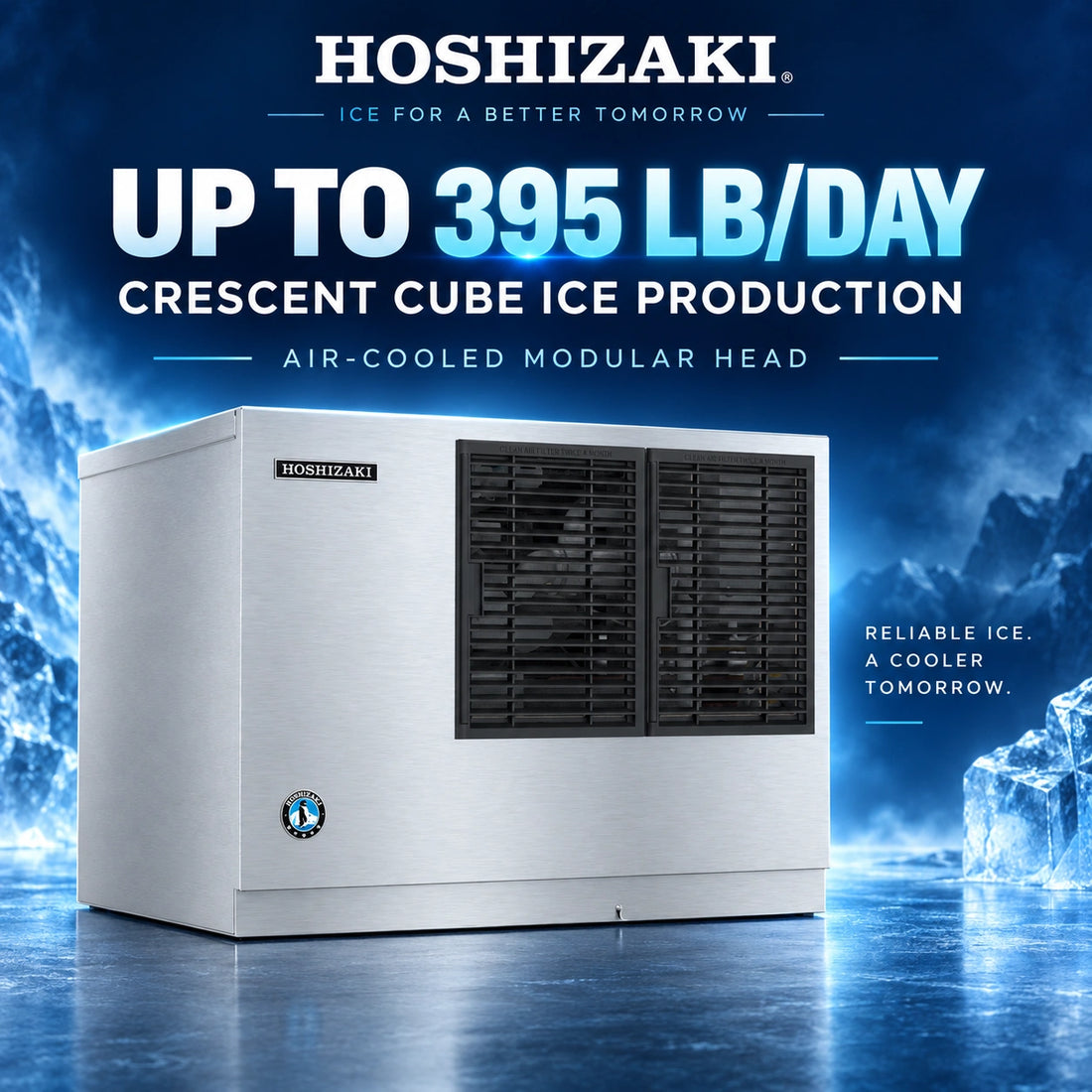 Horizak ice machine on a white background