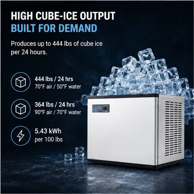 Ice machine on a white background