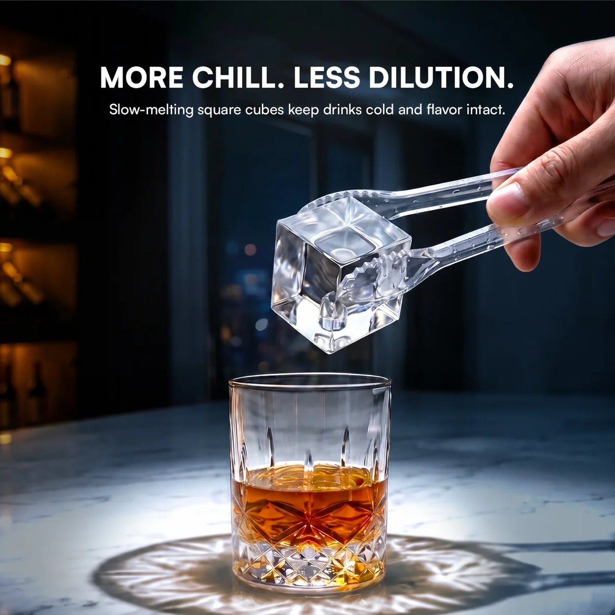 Hoshizaki IM-50BAA-LM Specialty Large Square Cube Ice Maker - 50 lb/Day with 22 lb Bin, Air-Cooled