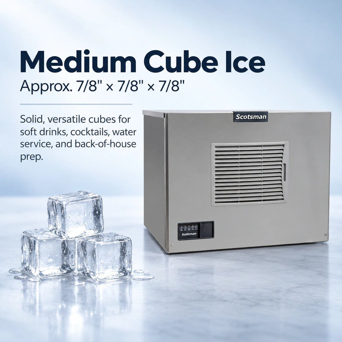 Scotsman Prodigy ELITE MC0530MAX-1 Commercial Ice Machine Head - 476 lb/Day Medium Cube, 30 Inch Air-Cooled 115V