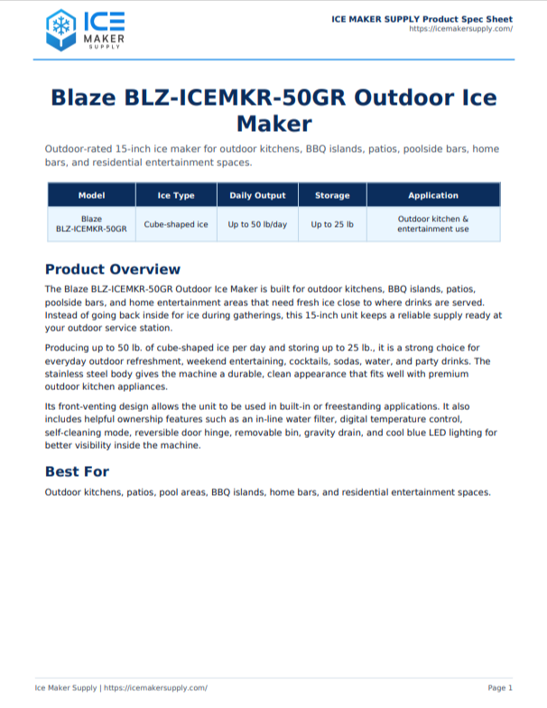 Spec Sheet