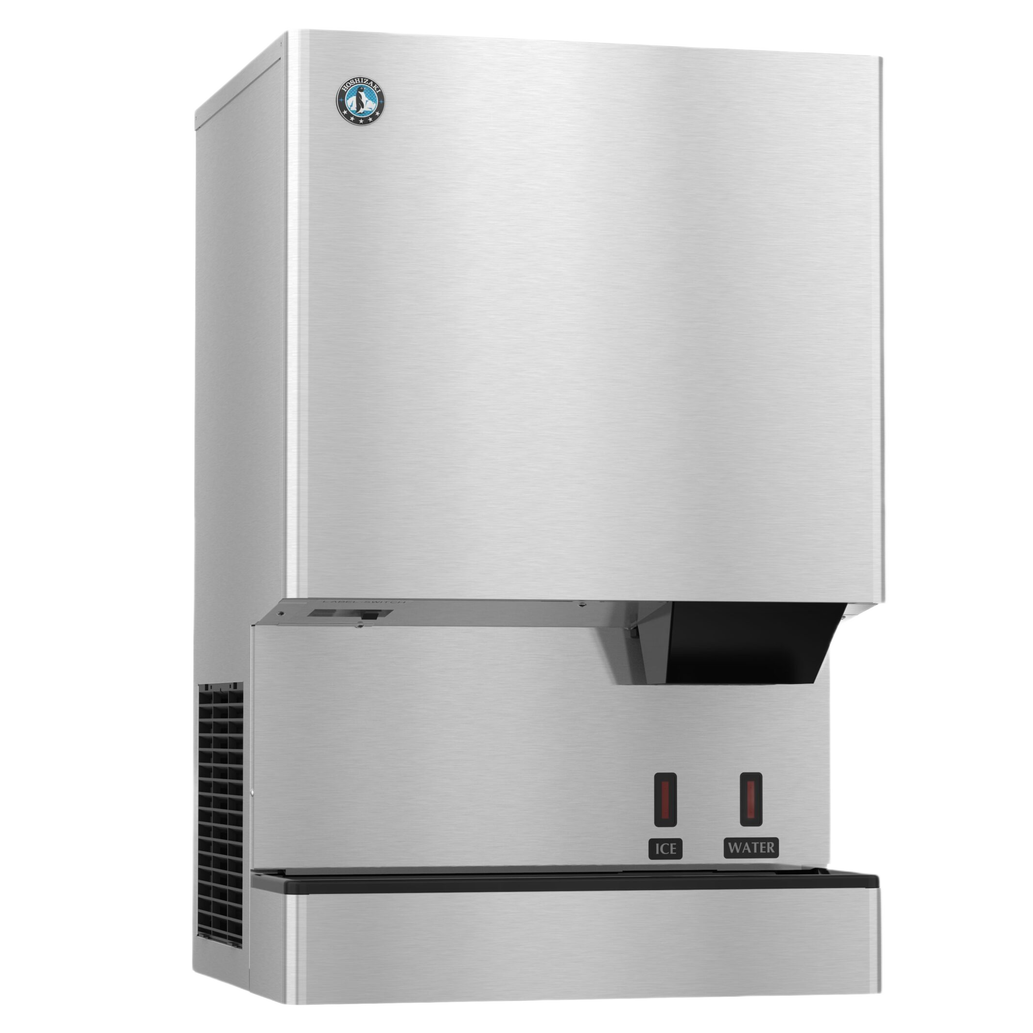 Hoshizaki DCM-500BAK-OS Opti-Serve Touchless Cubelet Ice & Water Dispenser - 597 lb/Day with 40 lb Bin, Air-Cooled