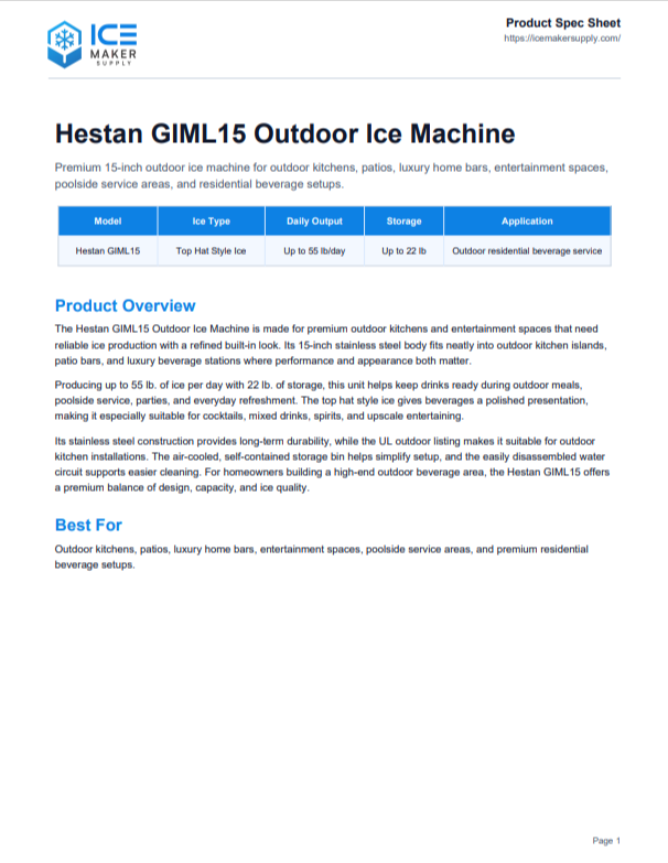 Spec Sheet