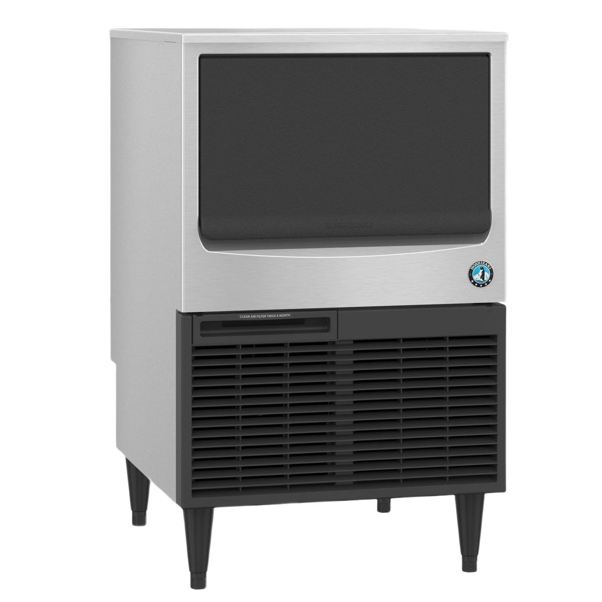 Hoshizaki KM-116BAK Undercounter Crescent Cube Ice Maker - 130 lb/Day with 53 lb Bin, Air-Cooled