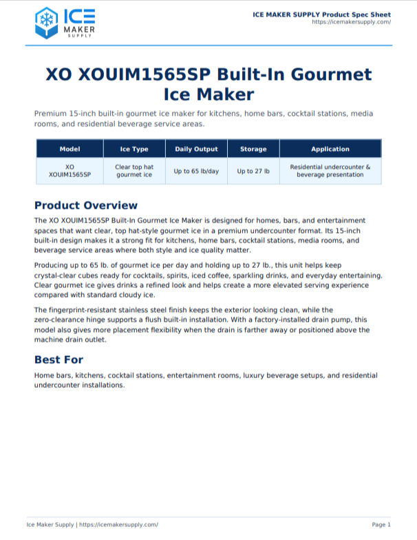 Spec Sheet