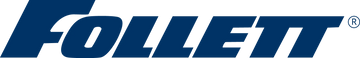 Follett logo in blue on a white background