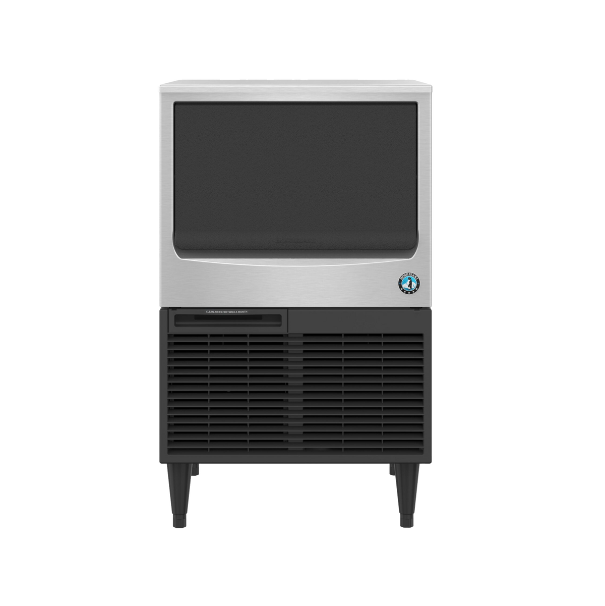 Hoshizaki KM-116BAJ Undercounter Crescent Cube Ice Maker - 125 lb/Day with 53 lb Bin, Air-Cooled