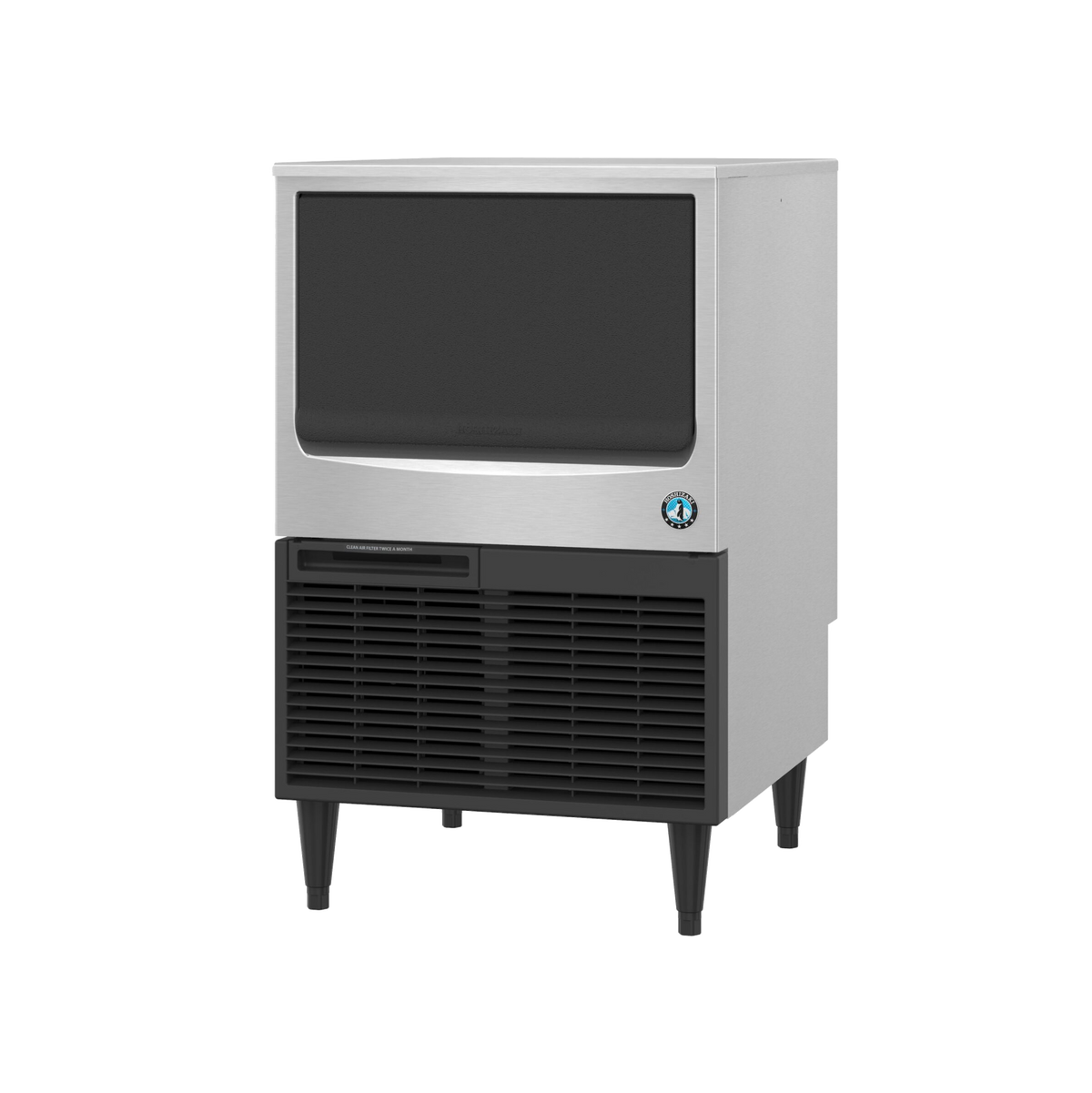 Hoshizaki KM-116BAJ Undercounter Crescent Cube Ice Maker - 125 lb/Day with 53 lb Bin, Air-Cooled
