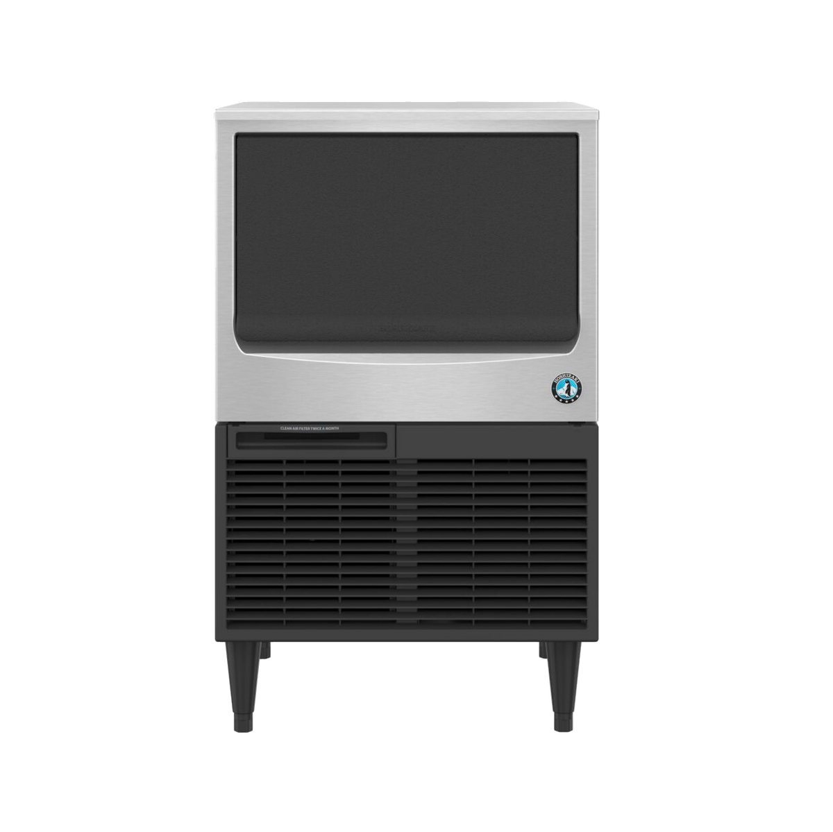 Hoshizaki KM-116BAK Undercounter Crescent Cube Ice Maker - 130 lb/Day with 53 lb Bin, Air-Cooled