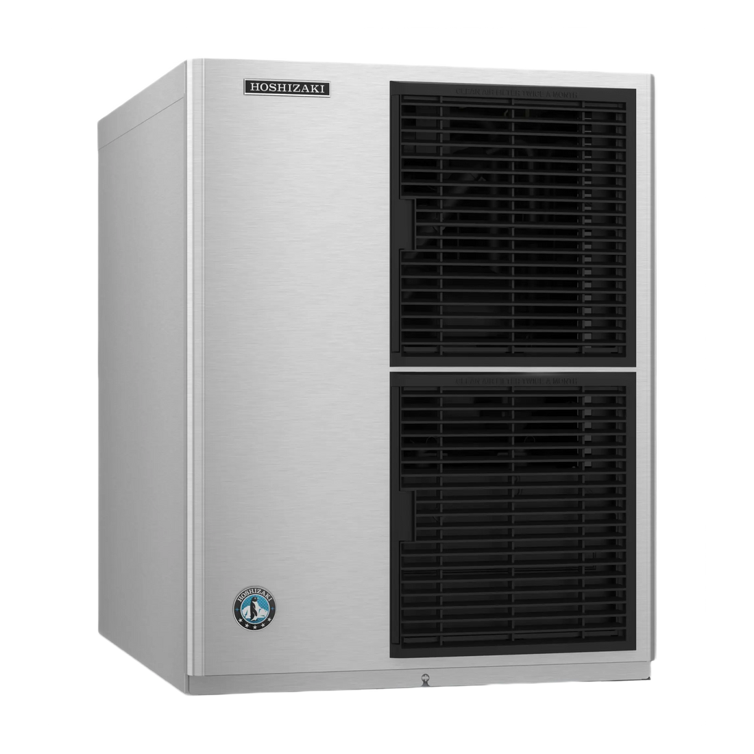 Hoshizaki ice machine on a white background