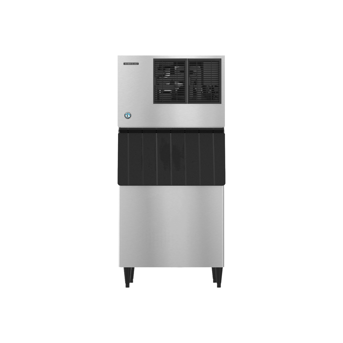 Hoshizaki KMD-355MAJ 30-Inch Air-Cooled Crescent Cube Ice Machine Head - 395 lb/Day, Dispenser-Ready