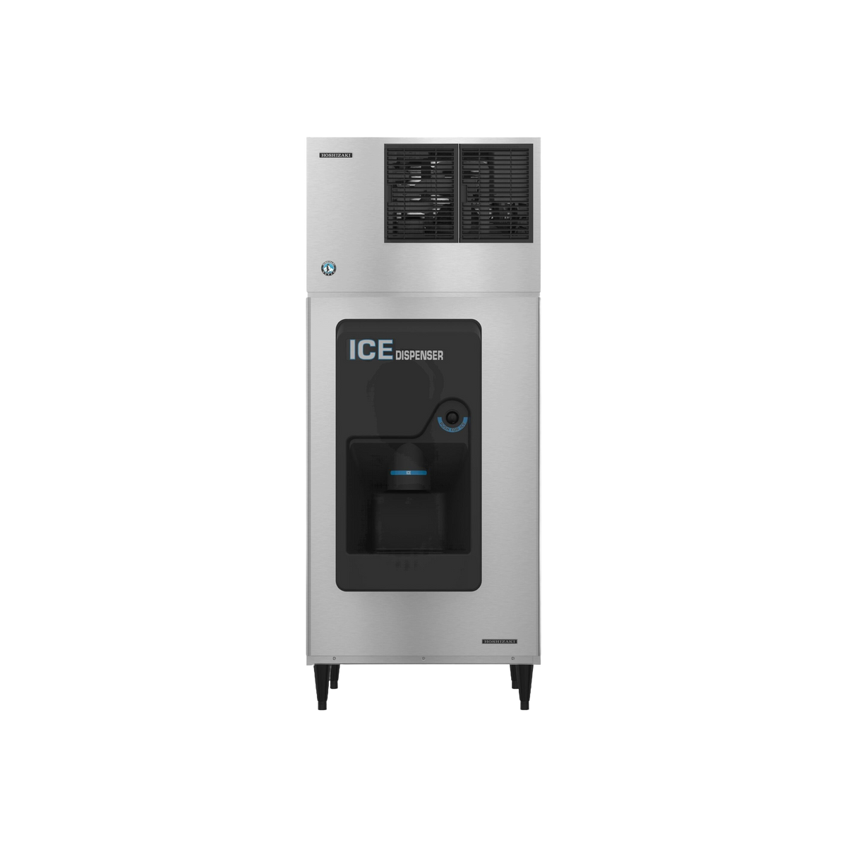 Hoshizaki KMD-355MAJ 30-Inch Air-Cooled Crescent Cube Ice Machine Head - 395 lb/Day, Dispenser-Ready