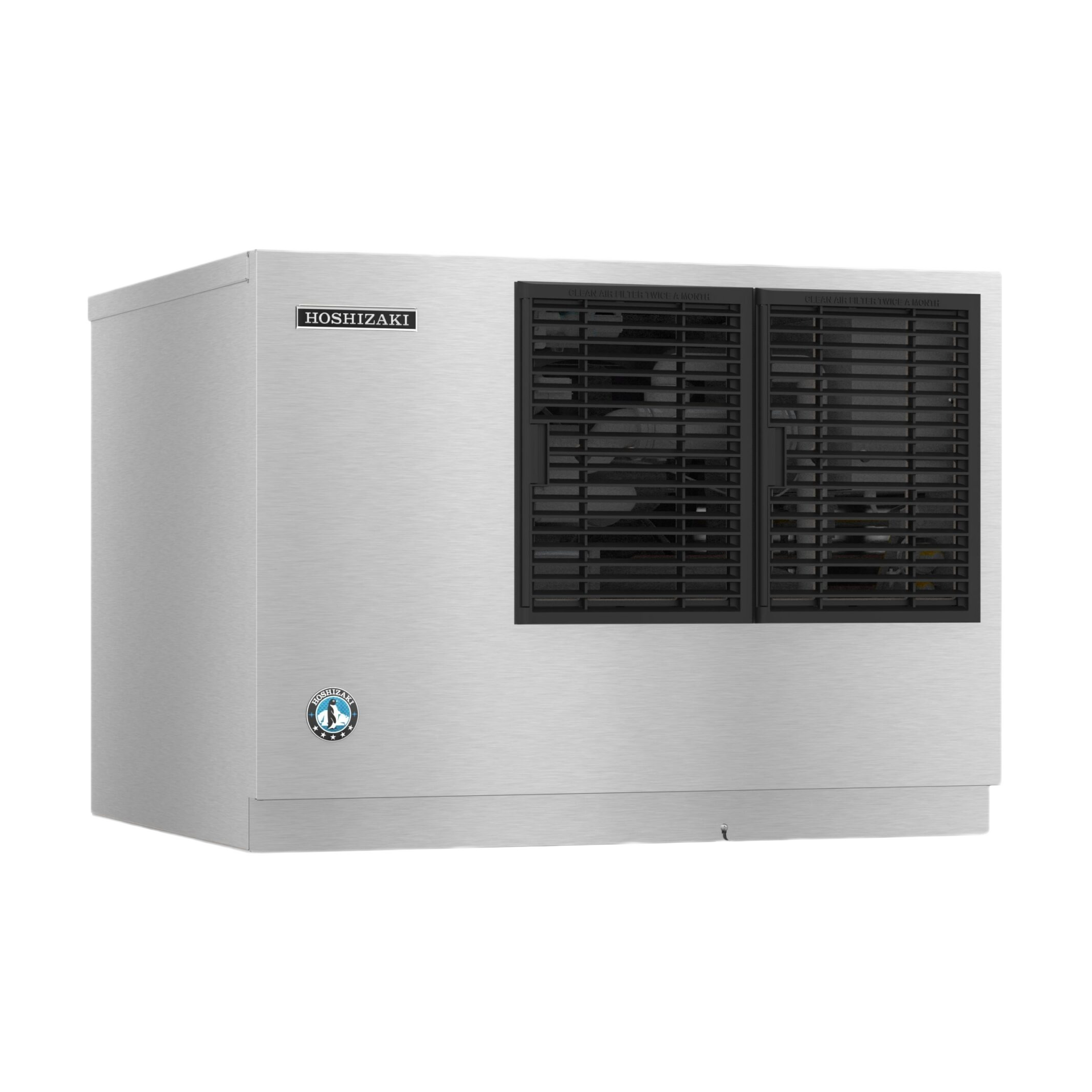Hoshizaki KMD-355MAJ 30-Inch Air-Cooled Crescent Cube Ice Machine Head - 395 lb/Day, Dispenser-Ready