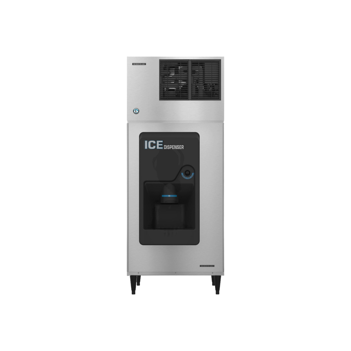 Hoshizaki KMD-505MAJ 30-Inch Air-Cooled Crescent Cube Ice Machine Head - 500 lb/Day, Dispenser-Ready