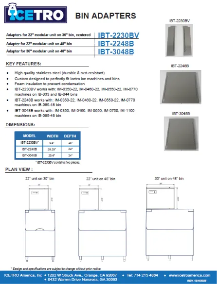 Spec Sheet