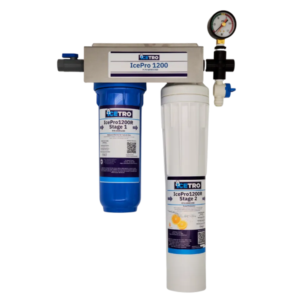 ICETRO IcePro 1200 Commercial Water Filter System - 500-1,500 lb/day