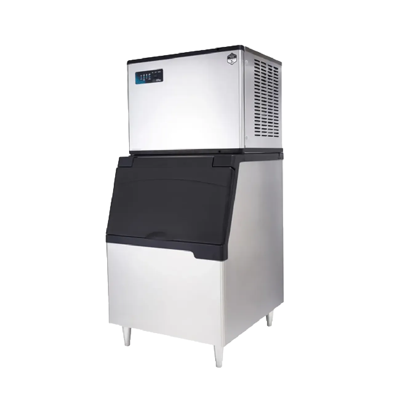 Commercial ice maker on a white background