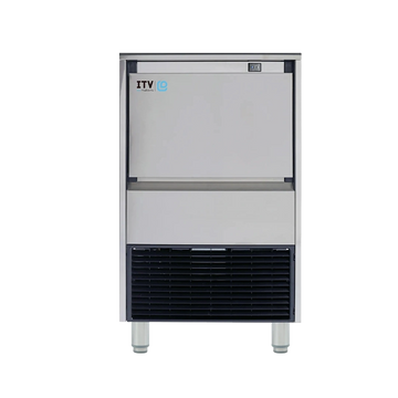Front view of the ITV DELTA NG 150 air-cooled gourmet cube undercounter ice machine, rated at 143 lb/day.