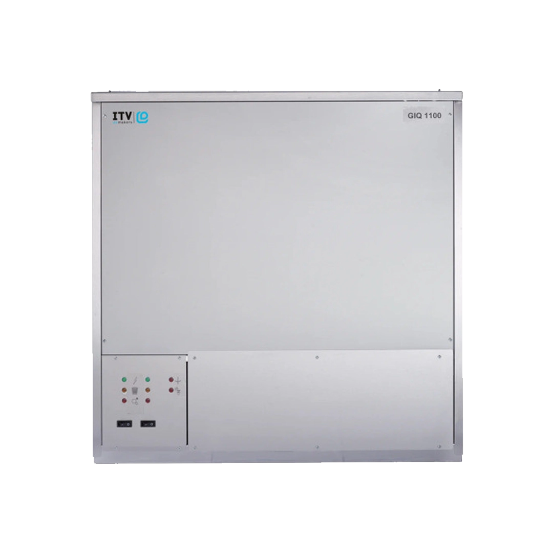 Front view of the ITV IQ 2700 R remote split modular granular chip ice machine head, rated at up to 2,860 lb/day