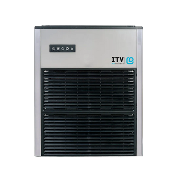 Front view of the ITV IQF 700 R290 air-cooled modular flake ice machine head, rated at up to 772 lb/day.