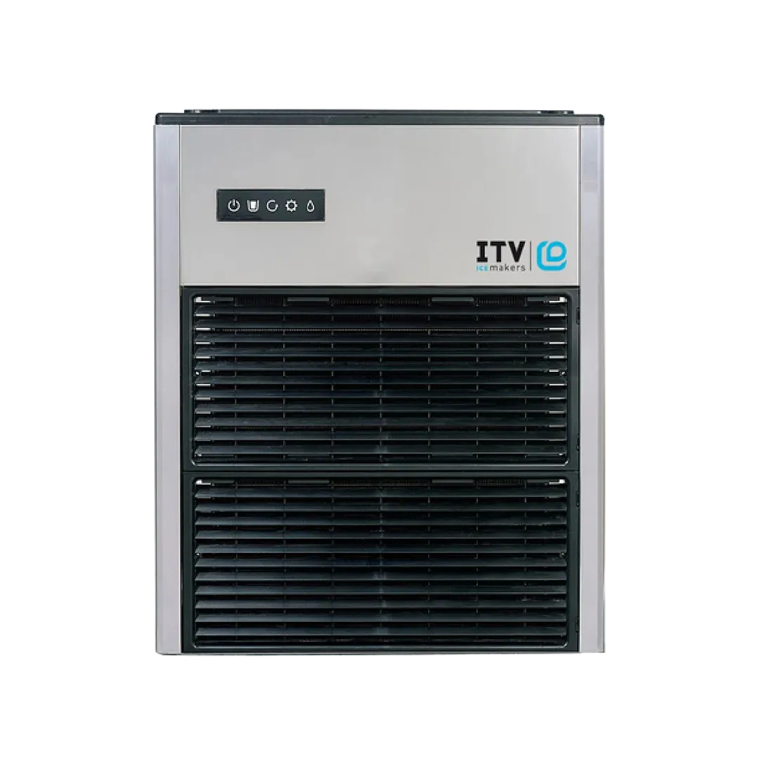 Front view of the ITV IQN 1200 air-cooled modular nugget ice machine head, rated at up to 1,197 lb/day.