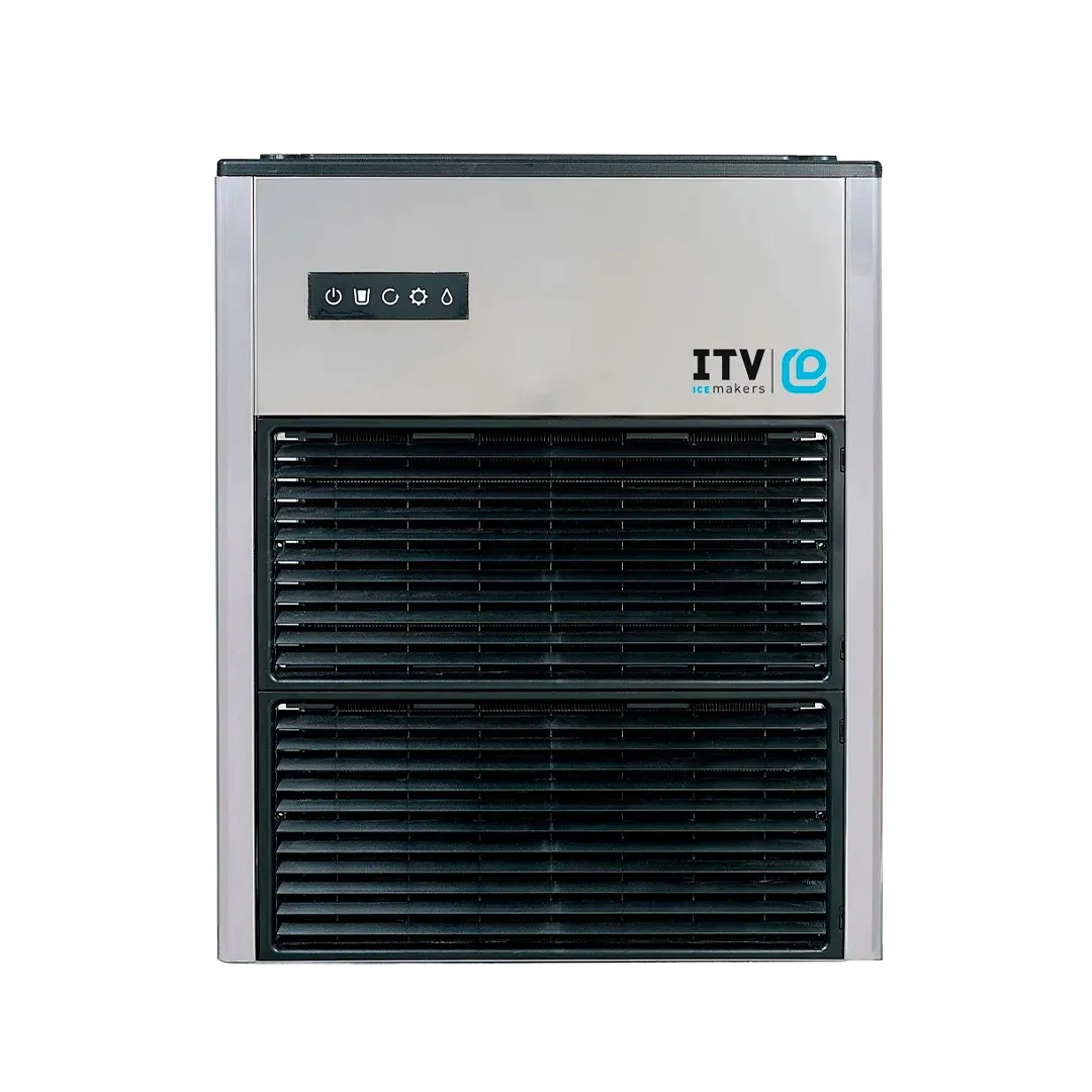 Front view of the ITV IQN 900 air-cooled modular nugget ice machine head, rated at up to 860 lb/day.