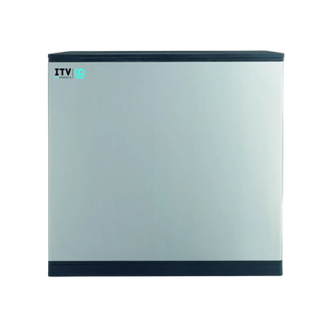 Side view of the ITV SPIKA MS1000 A2HR remote modular half-dice ice machine head, rated at up to 1,041 lb/day