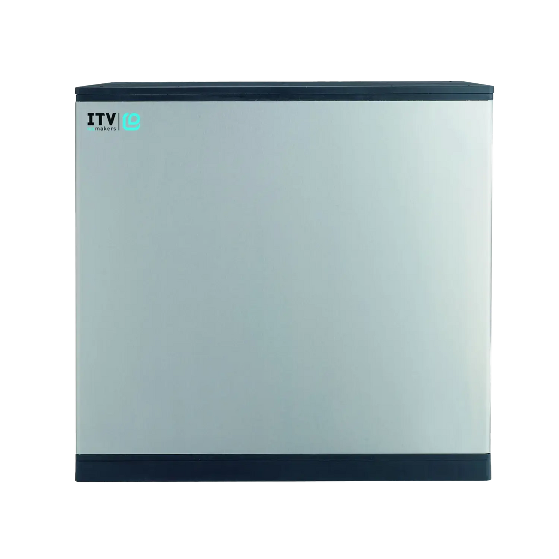 Side view of the ITV SPIKA MS1000 W2H water-cooled modular half-dice ice machine head, rated at up to 974 lb/day