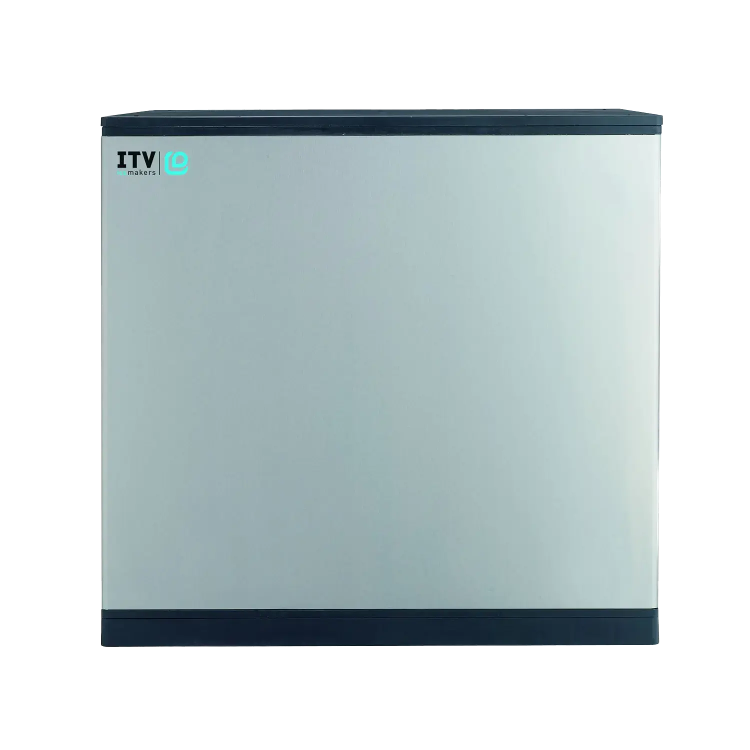 Side view of the ITV SPIKA MS1000 W2H water-cooled modular half-dice ice machine head, rated at up to 974 lb/day