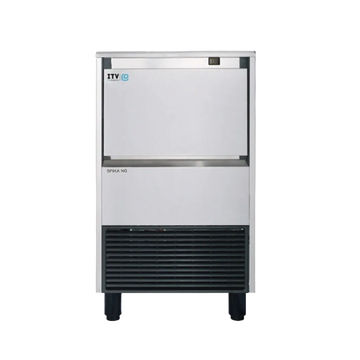 Front view of the ITV SPIKA NG 160 A1F air-cooled full dice undercounter ice machine, rated at 159 lb/day.