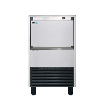 Front view of the ITV SPIKA NG 160 A1H air-cooled half dice undercounter ice machine, rated at 159 lb/day.