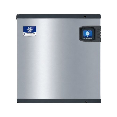 Manitowoc IDT0420A Indigo NXT 22-inch air-cooled full-dice ice machine head, front view without storage bin
