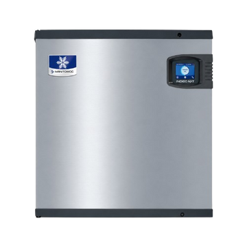 Manitowoc IDT0420A Indigo NXT 22-inch air-cooled full-dice ice machine head, front view without storage bin