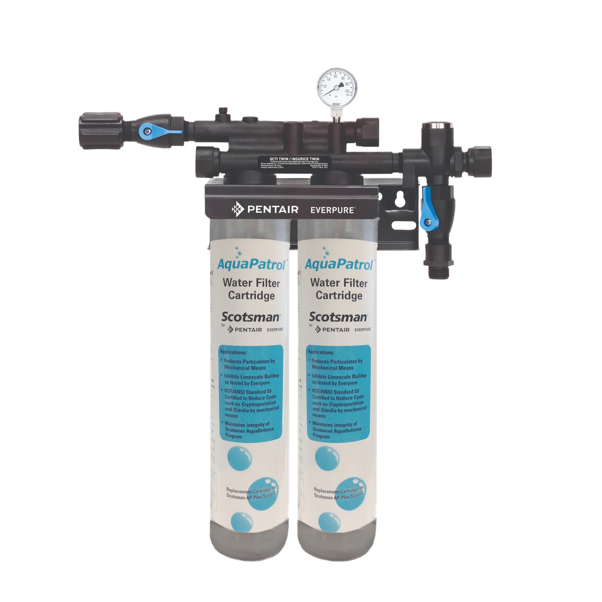 Scotsman AP2-P AquaPatrol Plus Double Water Filtration System - 4.2 GPM