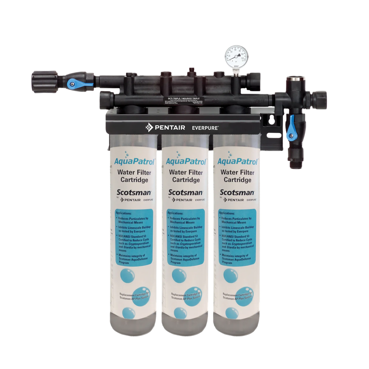 Scotsman AP3-P AquaPatrol Plus Triple Water Filtration System - 6.3 GPM
