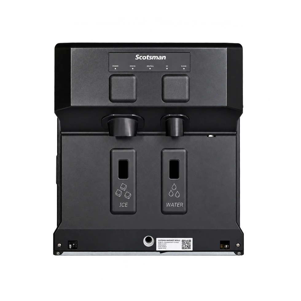 Scotsman Meridian HID207AX-1 Touch-Free Ice and Water Dispenser - 196 lb/Day Nugget Ice, 7 lb Storage
