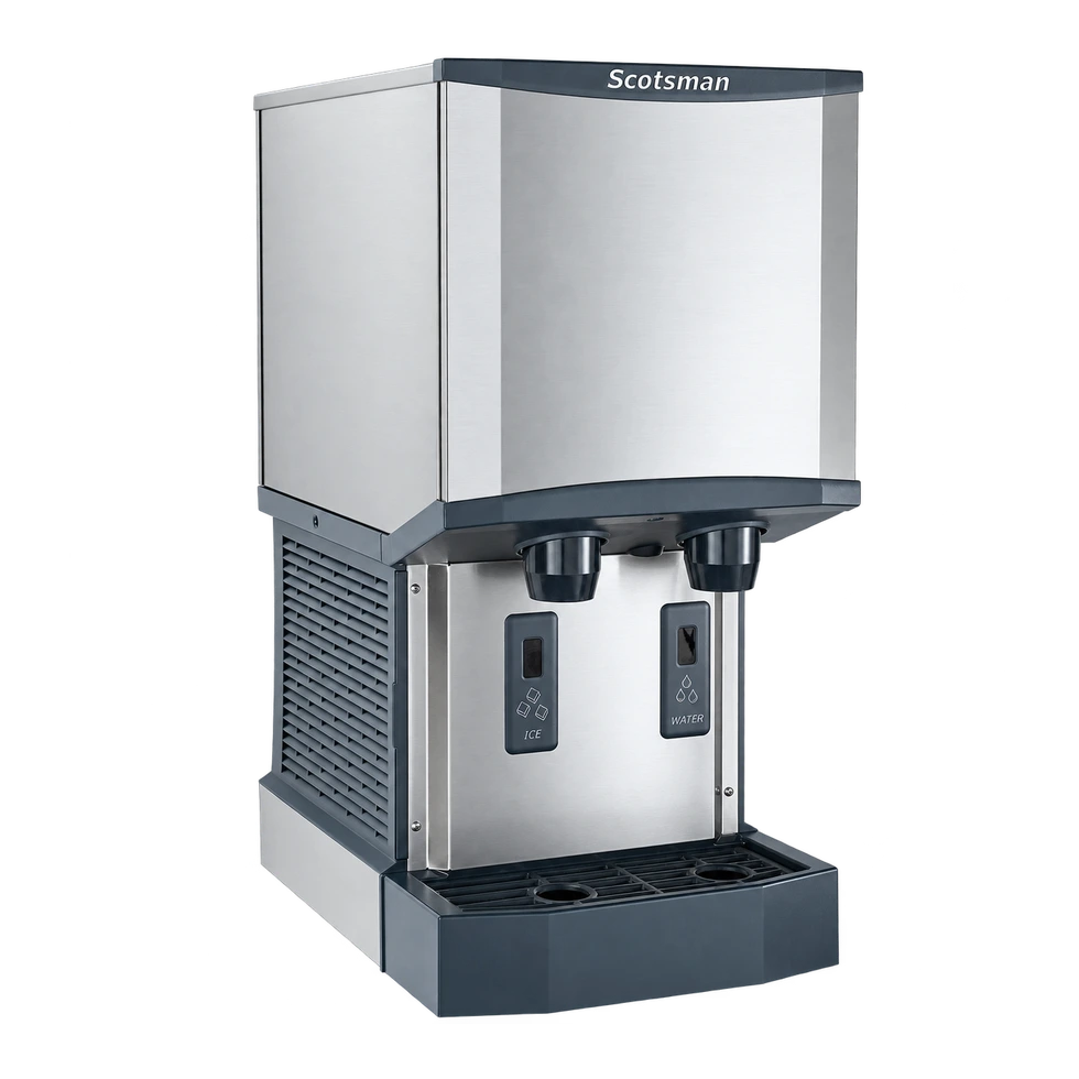 Scotsman Meridian HID312AX-1 Touch-Free Ice and Water Dispenser - 320 lb/Day Nugget Ice, 12 lb Storage