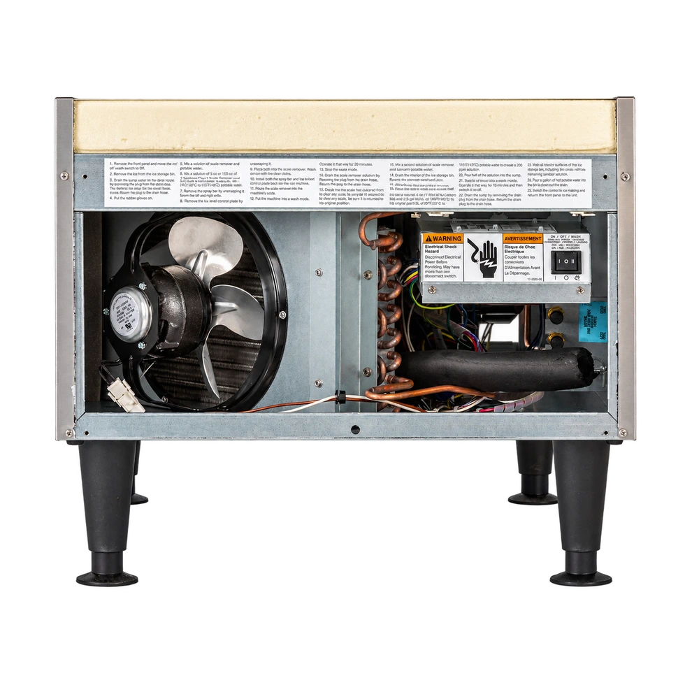 Scotsman UC2724SAX-1 Undercounter Ice Machine - 282 lb/Day Small Cube with 80 lb Bin, 24 Inch Air-Cooled